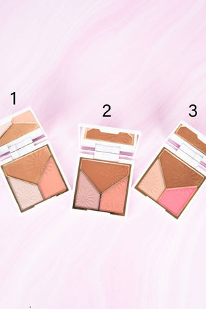 One Amuse Blush Bronzer Highlight Triad Palette - Wholesale Accessory Market