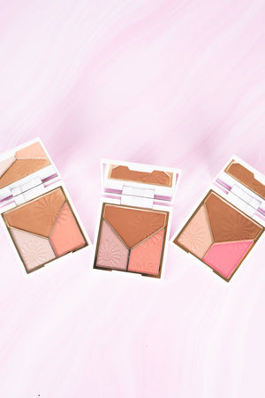 Amuse Blush Bronzer Highlight Triad Palette 24 Piece Display - Wholesale Accessory Market
