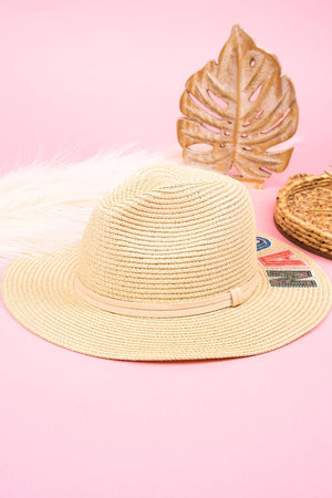 Sequin Nauti Beige Panama Hat - Wholesale Accessory Market