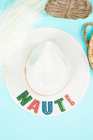 Sequin Nauti White Panama Hat - Wholesale Accessory Market