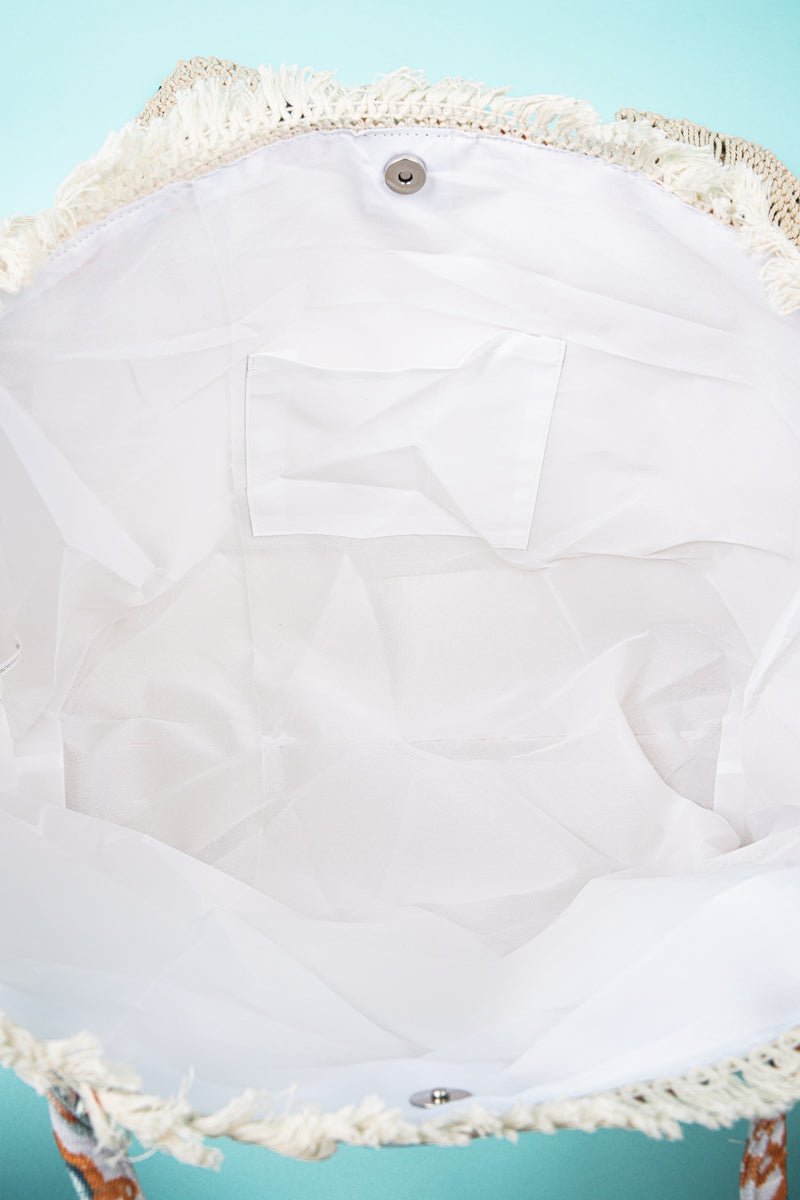 Desert Daze Fringe Shoulder Tote - Wholesale Accessory Market