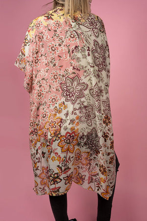 Field Of Dreams Kimono, Yellow - Wholesale Accessory Market