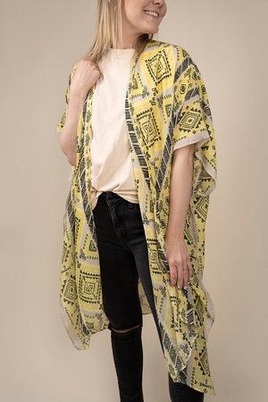 25% OFF! Sahara Sands Lemon Kimono - Wholesale Accessory Market