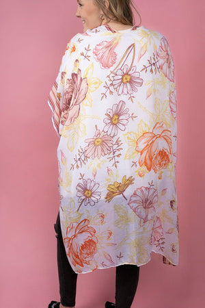 30% OFF! Parisian Garden Kimono, Pink - Wholesale Accessory Market