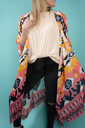 Laguna Vista Dusty Pink Kimono - Wholesale Accessory Market
