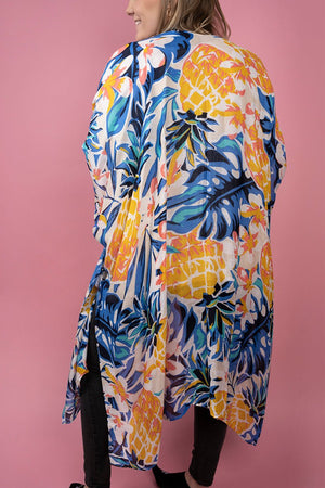 25% OFF! Tropical Cruise Navy Kimono - Wholesale Accessory Market