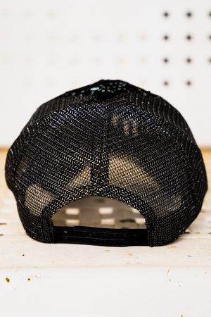 30% OFF! Shine On Black Mesh Cap - Wholesale Accessory Market