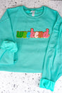 Colorful Weekend Large Chenille Patch Unisex NuBlend Crew Sweatshirt - Wholesale Accessory Market