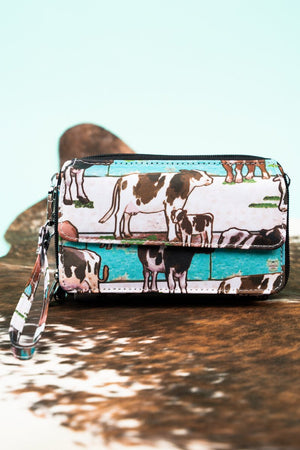 NGIL Have You Herd Crossbody Organizer Clutch - Wholesale Accessory Market
