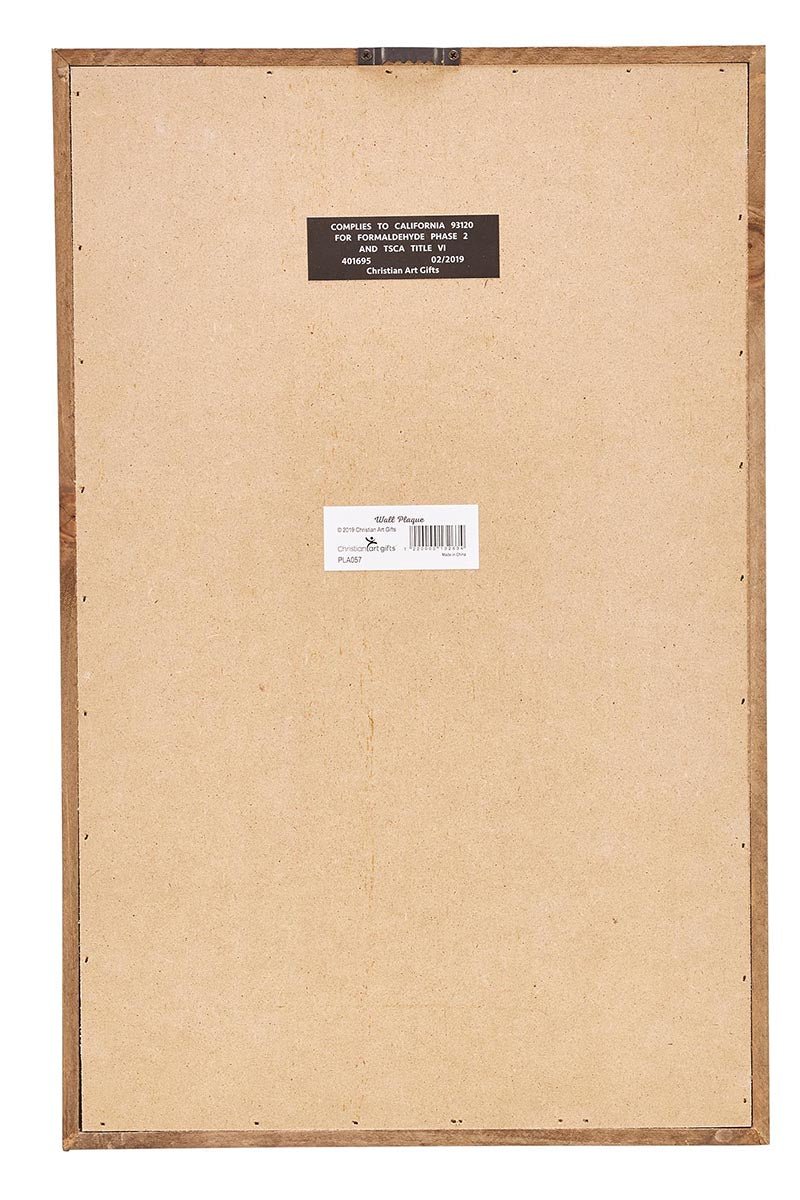 17 x 11 'The Ten Commandments' Framed Wood Wall Sign - Wholesale Accessory Market