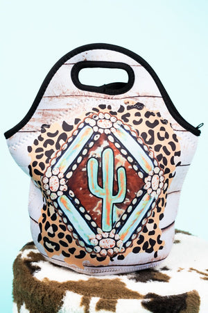 Cactus Chase Neoprene Lunch Tote - Wholesale Accessory Market