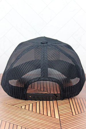 Black with Black Flag Mesh Cap - Wholesale Accessory Market