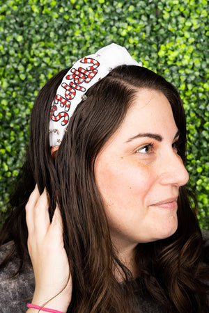 Patriotic 'Stars' Seed Bead Knotted Headband - Wholesale Accessory Market