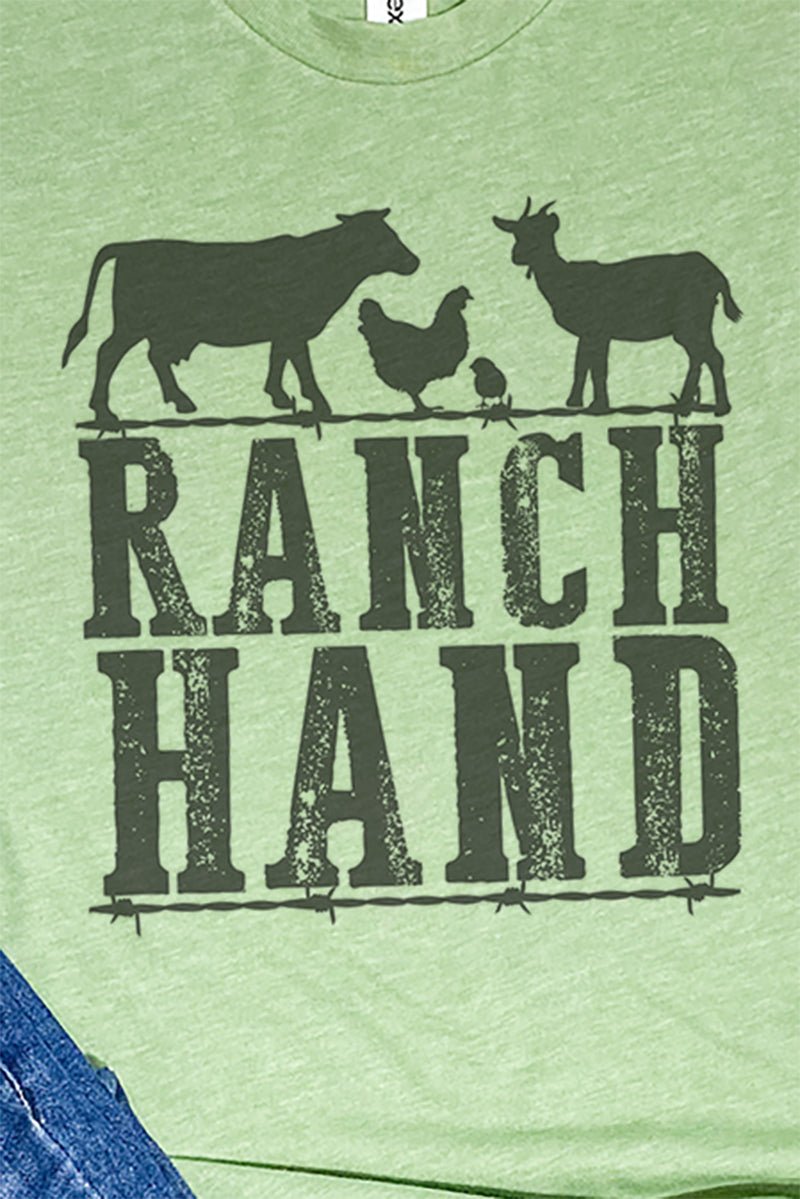 Farm Animals Ranch Hand Unisex Poly-Rich Blend Tee - Wholesale Accessory Market