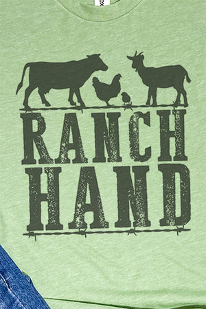 Farm Animals Ranch Hand Unisex Poly-Rich Blend Tee - Wholesale Accessory Market