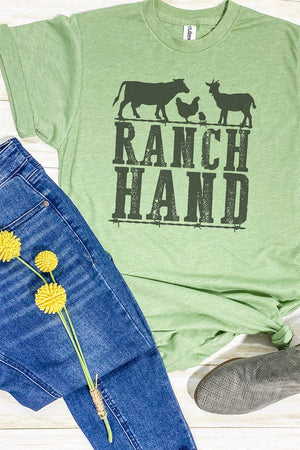 Farm Animals Ranch Hand Unisex Poly-Rich Blend Tee - Wholesale Accessory Market