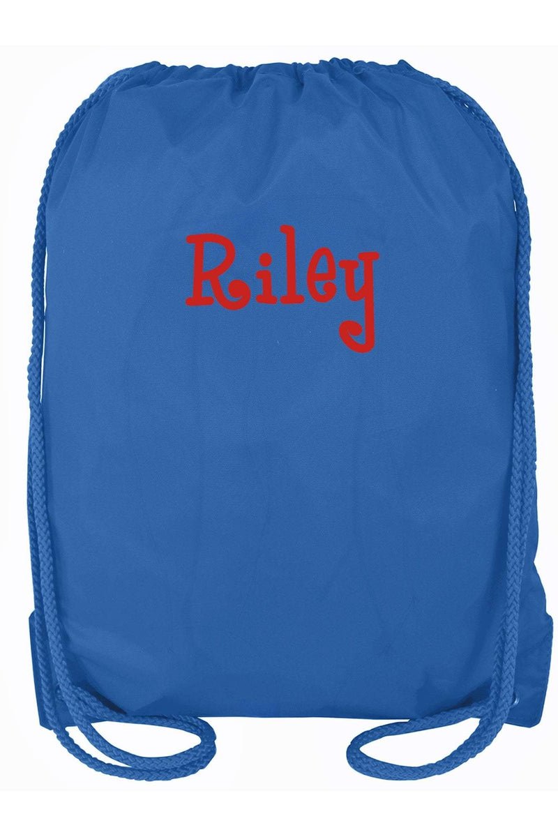 Royal Blue Drawstring Backpack - Wholesale Accessory Market
