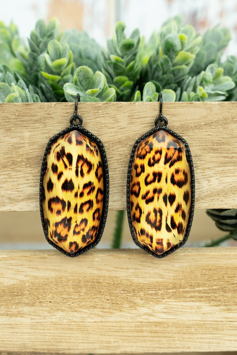 Mia Bengal Black Earrings - Wholesale Accessory Market