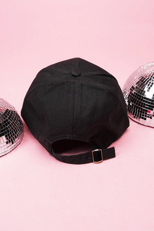Pink Ribbon Dazzle Black Cap - Wholesale Accessory Market