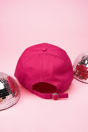 Pink Ribbon Dazzle Hot Pink Cap - Wholesale Accessory Market