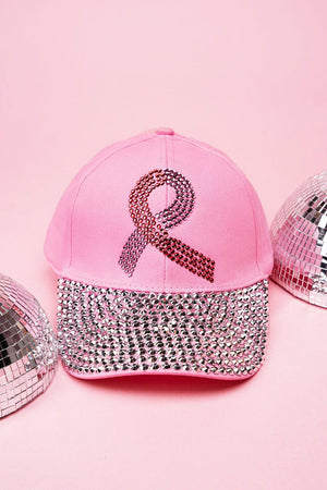 Pink Ribbon Dazzle Pink Cap - Wholesale Accessory Market