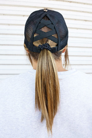 Lylah Leopard Mesh Ponytail Cap - Wholesale Accessory Market