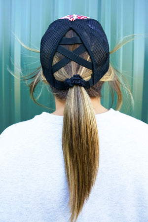 Patriotic Cowboy Mesh Ponytail Cap - Wholesale Accessory Market