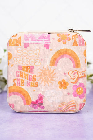 Groovy Summer Small Travel Jewelry Box - Wholesale Accessory Market