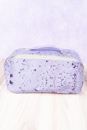 Amethyst Fleck Jetsetter Expandable Makeup Bag - Wholesale Accessory Market