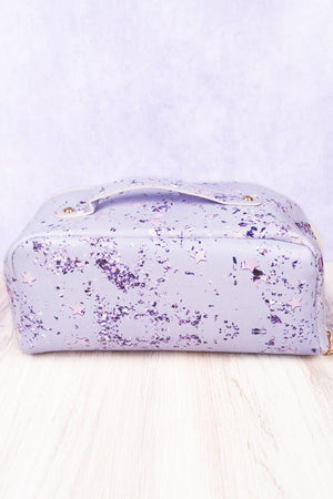 Amethyst Fleck Jetsetter Expandable Makeup Bag - Wholesale Accessory Market