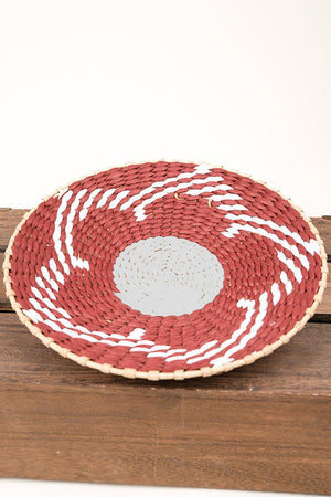 12 x 12 Flora Two-Tone Woven Basket/Wall Decor - Wholesale Accessory Market