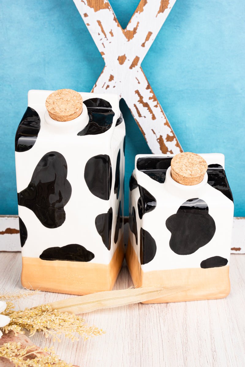 Happy Holstein Cow Vase 2 Piece Set - Wholesale Accessory Market