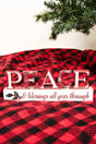 3.25 x 9.5 'Peace' Christmas Tabletop Word Sign - Wholesale Accessory Market