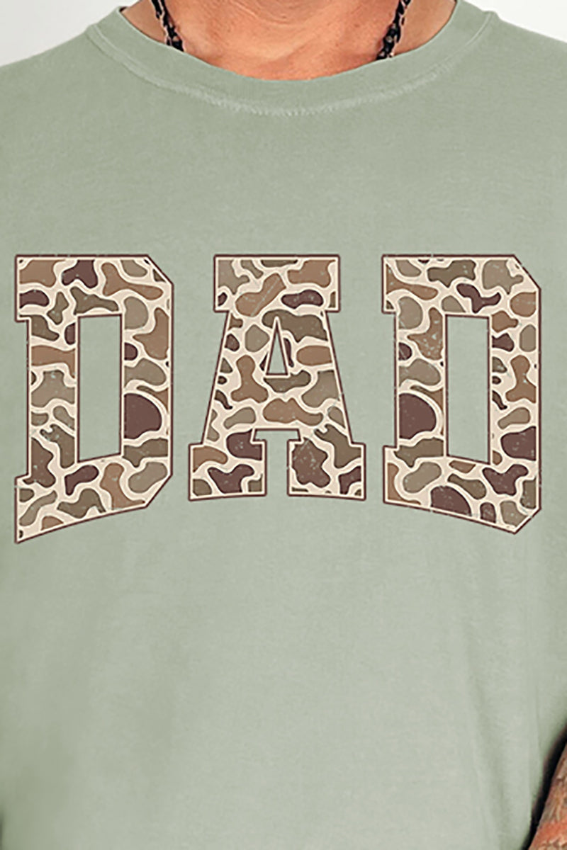 Personalized Father's Day Camo Edition Comfort Colors Adult Ring-Spun Cotton Tee