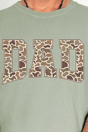 Personalized Father's Day Camo Edition Comfort Colors Adult Ring-Spun Cotton Tee