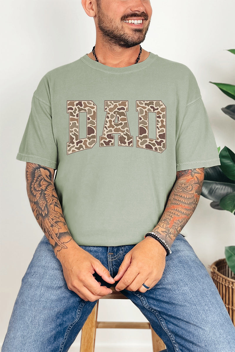 Personalized Father's Day Camo Edition Comfort Colors Adult Ring-Spun Cotton Tee