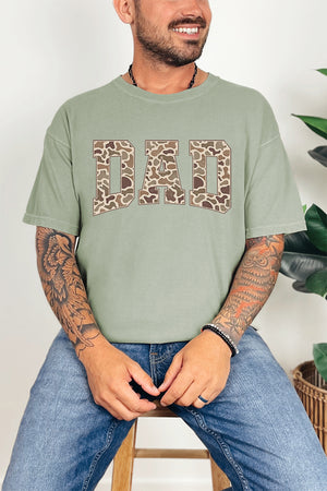 Personalized Father's Day Camo Edition Comfort Colors Adult Ring-Spun Cotton Tee