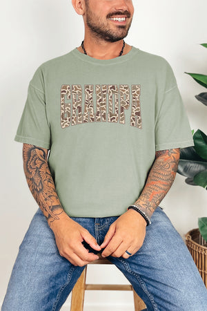 Personalized Father's Day Camo Edition Comfort Colors Adult Ring-Spun Cotton Tee
