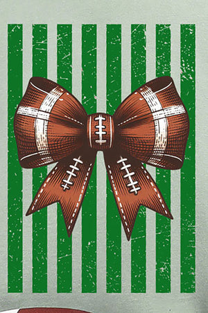 Green Varsity Bow Comfort Colors Adult Ring-Spun Cotton Tee