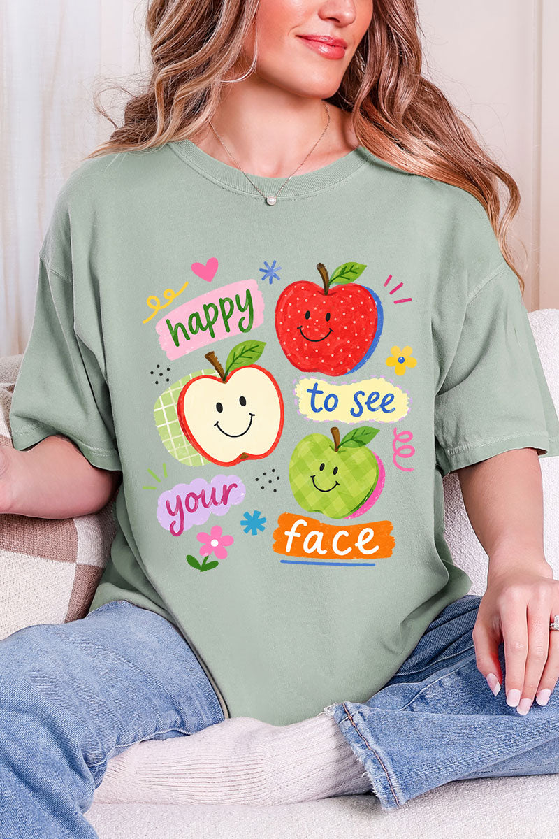 Happy To See Your Face Comfort Colors Adult Ring-Spun Cotton Tee