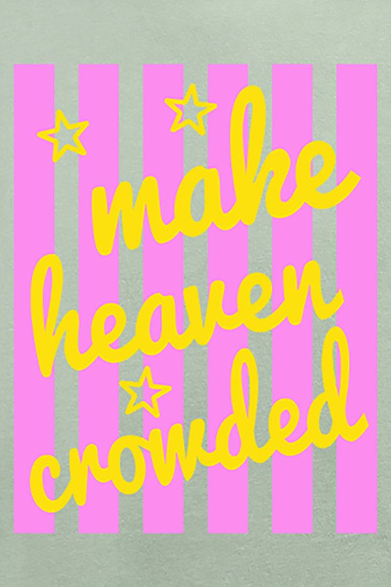 Retro Pop Make Heaven Crowded Comfort Colors Adult Ring-Spun Cotton Tee