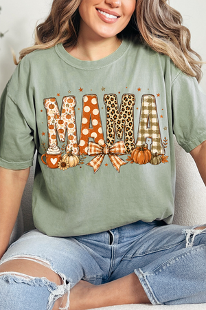Pumpkin Spice Mama Comfort Colors Adult Ring-Spun Cotton Tee