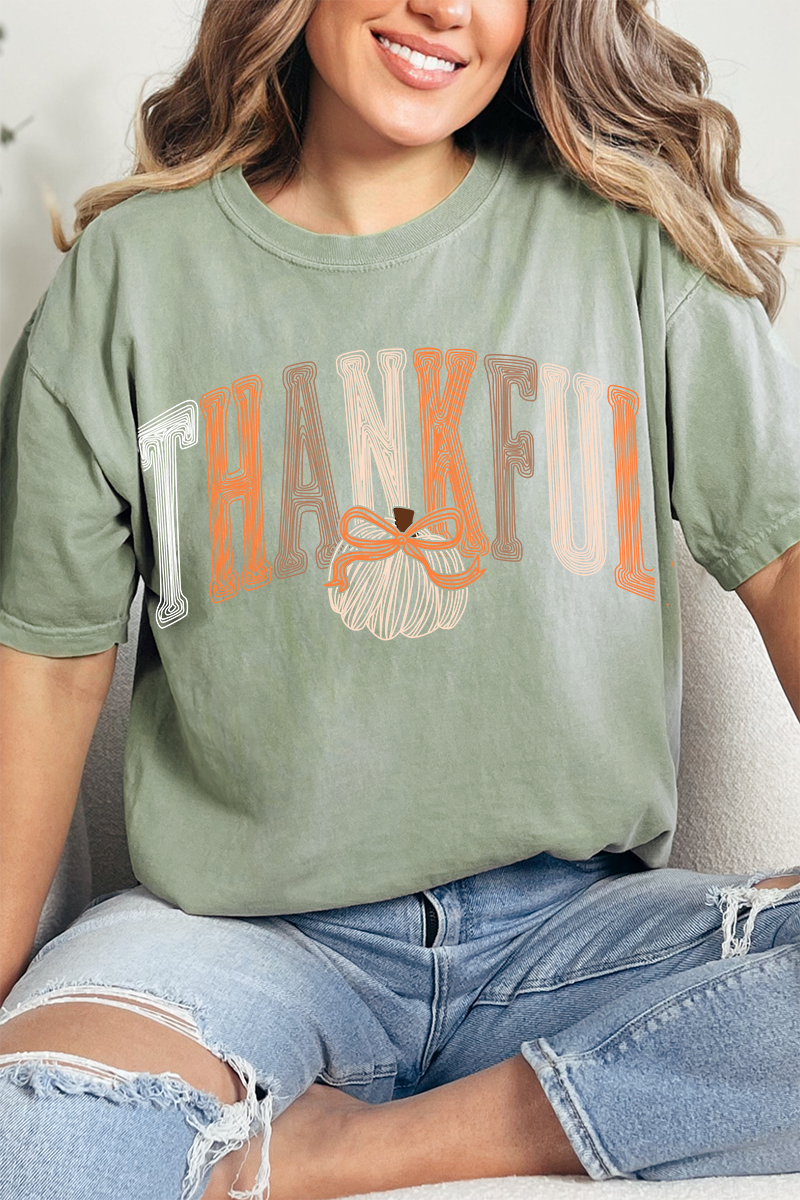 Thankful Sketch Comfort Colors Adult Ring-Spun Cotton Tee