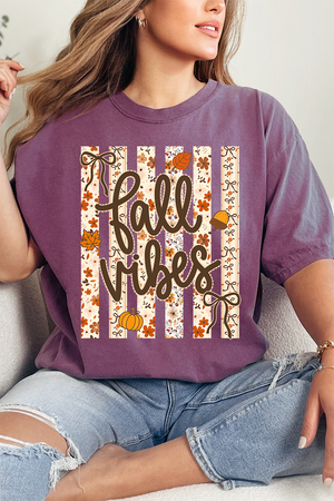 Cozy Coquette Fall Vibes Comfort Colors Adult Ring-Spun Cotton Tee