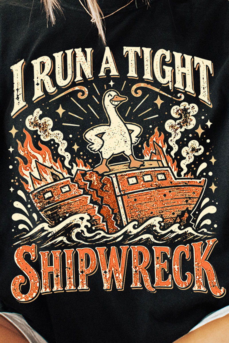 Tight Shipwreck Goose Comfort Colors Adult Ring-Spun Cotton Tee