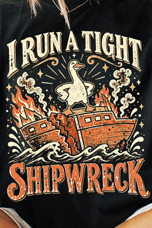 Tight Shipwreck Goose Comfort Colors Adult Ring-Spun Cotton Tee