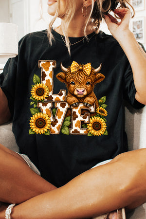 Little Highland Love Comfort Colors Adult Ring-Spun Cotton Tee