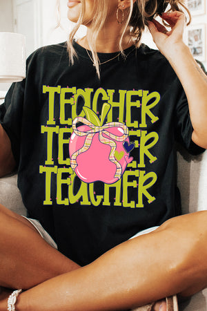 Apple For The Teacher Comfort Colors Adult Ring-Spun Cotton Tee
