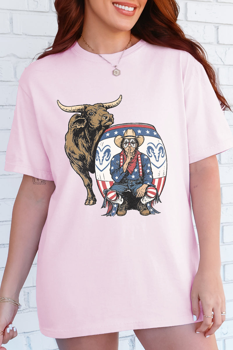 American Rodeo Clown Comfort Colors Adult Ring-Spun Cotton Tee