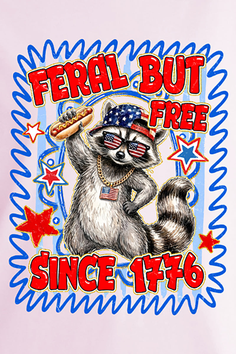 Feral But Free Since 1776 Comfort Colors Adult Ring-Spun Cotton Tee